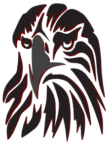 Zen Black Logo - A Hawk Portrait